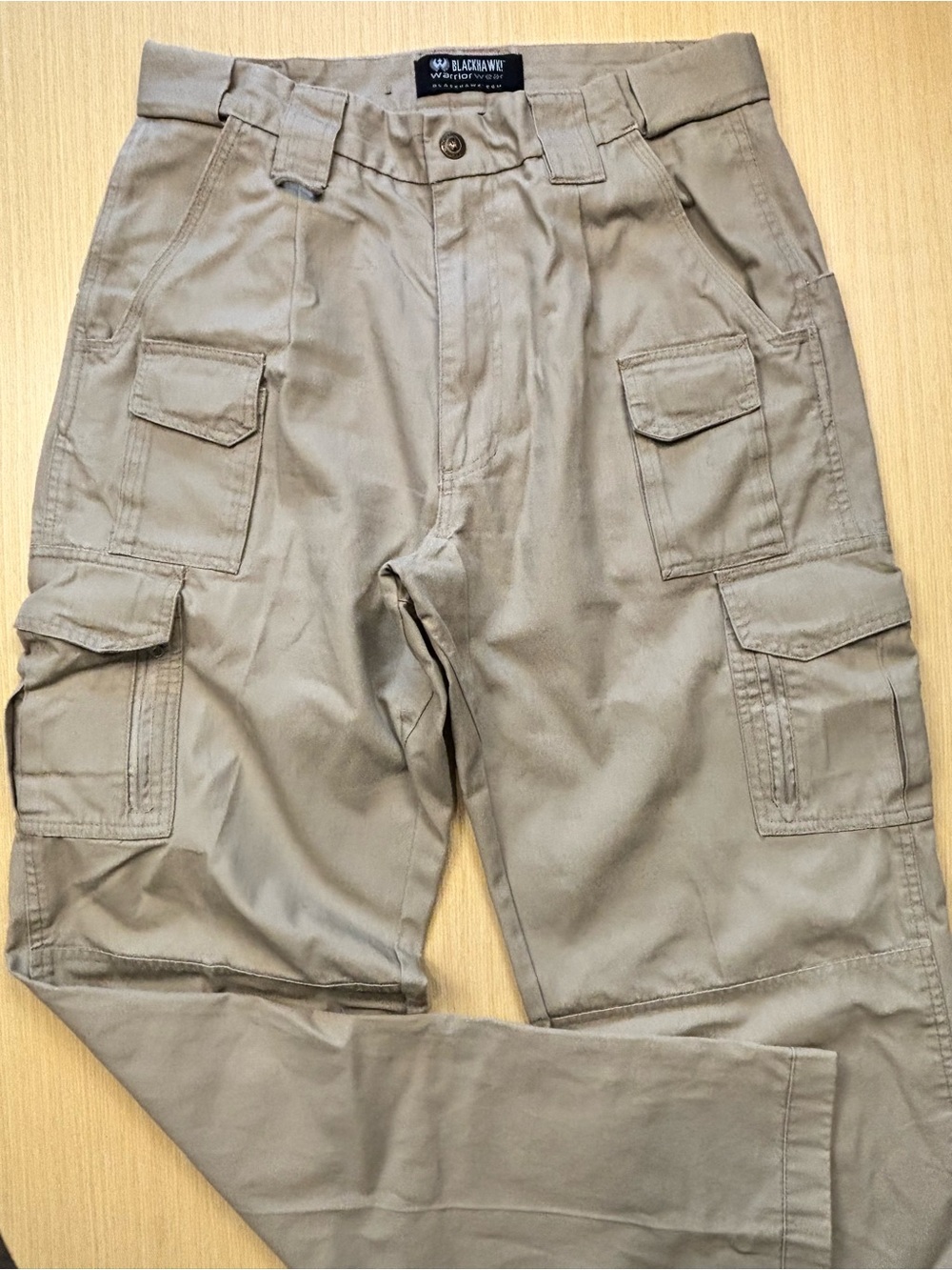BLACKHAWK! Warrior Wear Tactical Cargo Pants Khaki Tan Heavy Duty Men 34 36